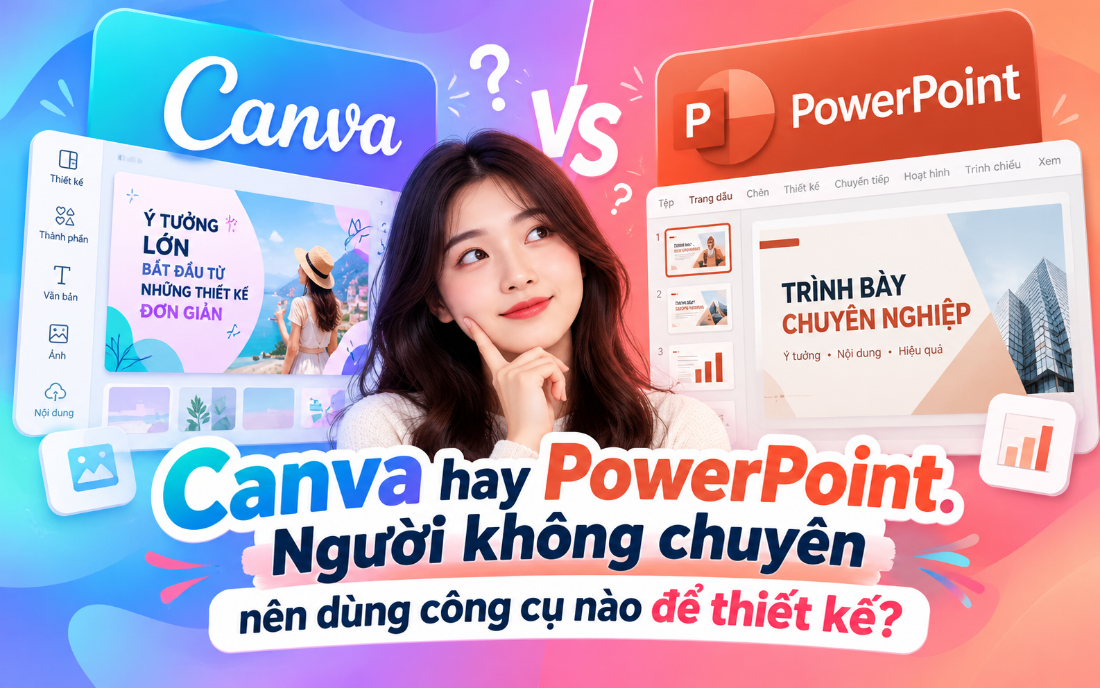 Canva hay PowerPoint: Người không chuyên nên dùng công cụ nào để thiết kế?