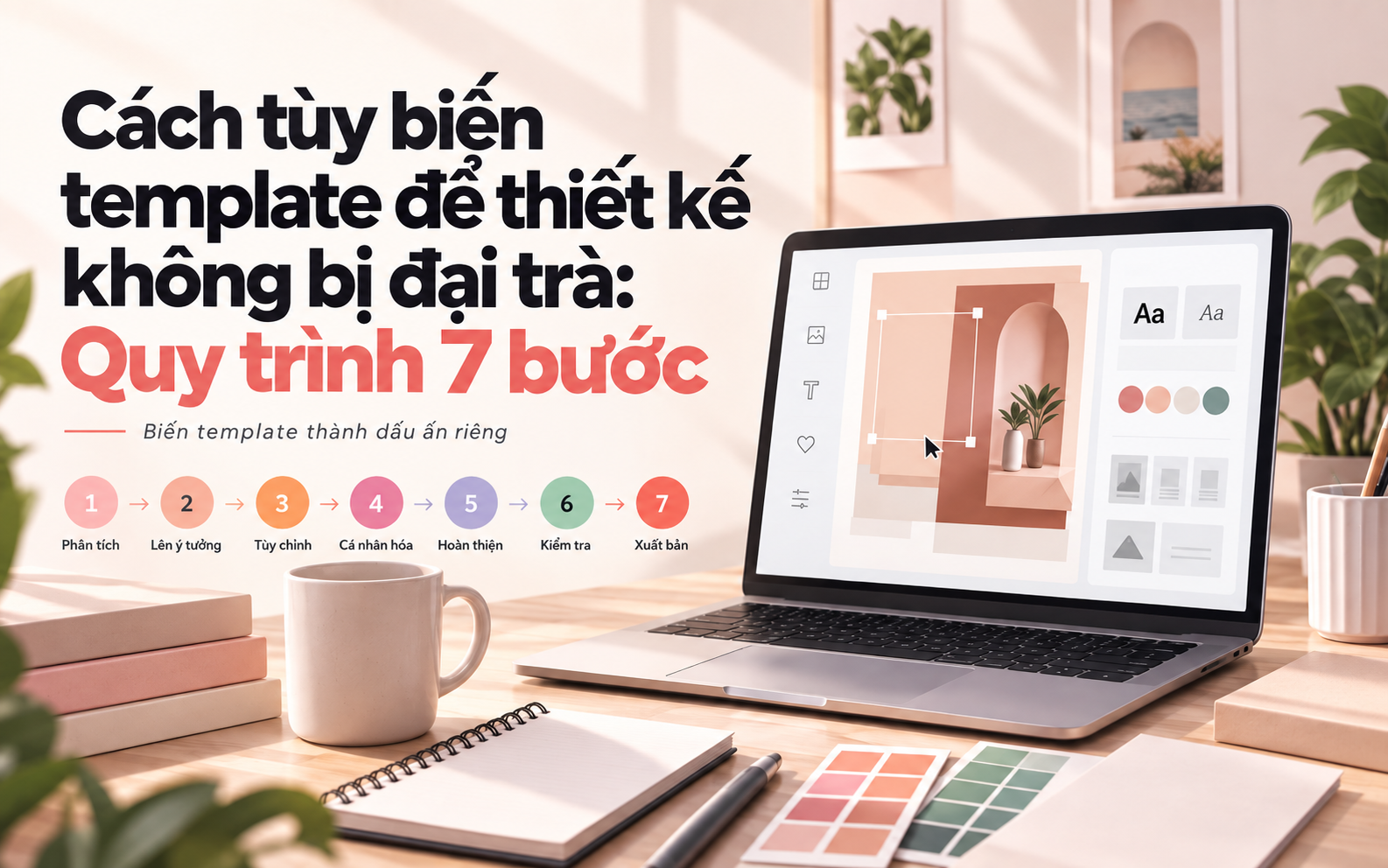 Cách tùy biến template để thiết kế không bị đại trà: Quy trình 7 bước