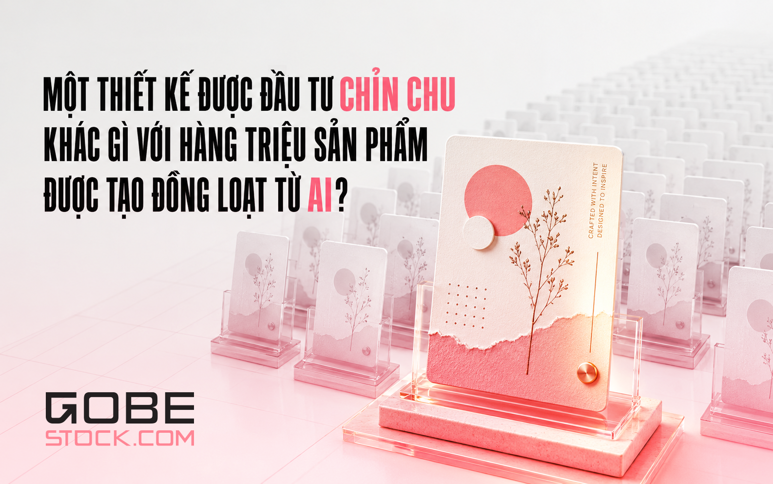 Một thiết kế được đầu tư chỉn chu khác gì với hàng triệu sản phẩm được tạo đồng loạt từ AI?