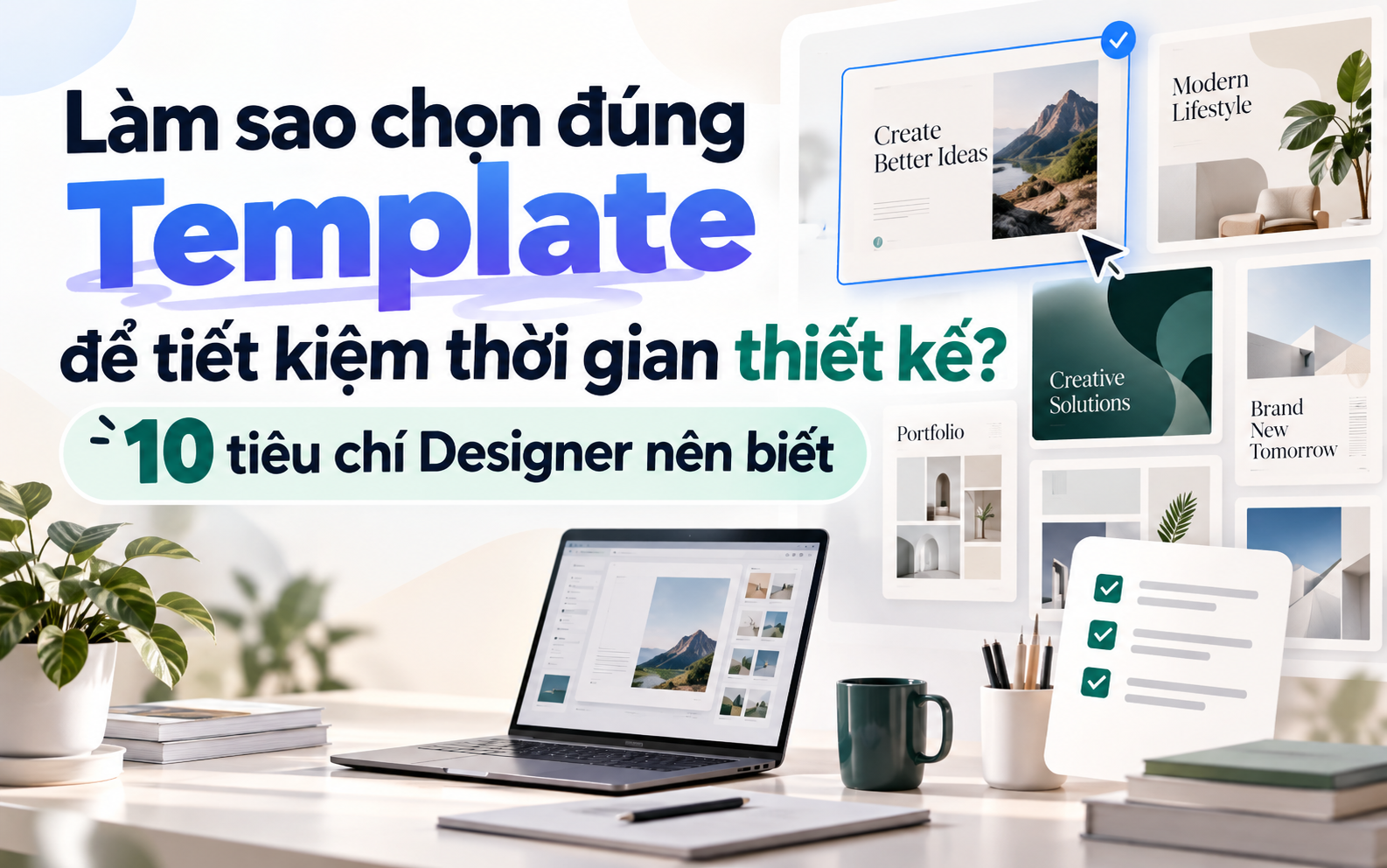 Làm sao chọn đúng Template để tiết kiệm thời gian thiết kế? 10 tiêu chí Designer nên biết
