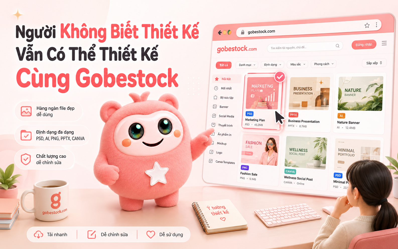 Người Không Biết Thiết Kế Vẫn Có Thể Thiết Kế Cùng Gobestock